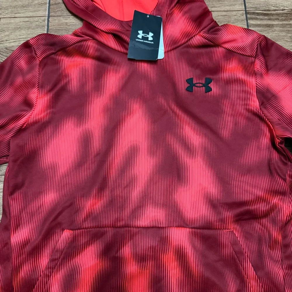 Under Armour Crimson and Black Athletic hoodie - Picture 2 of 4